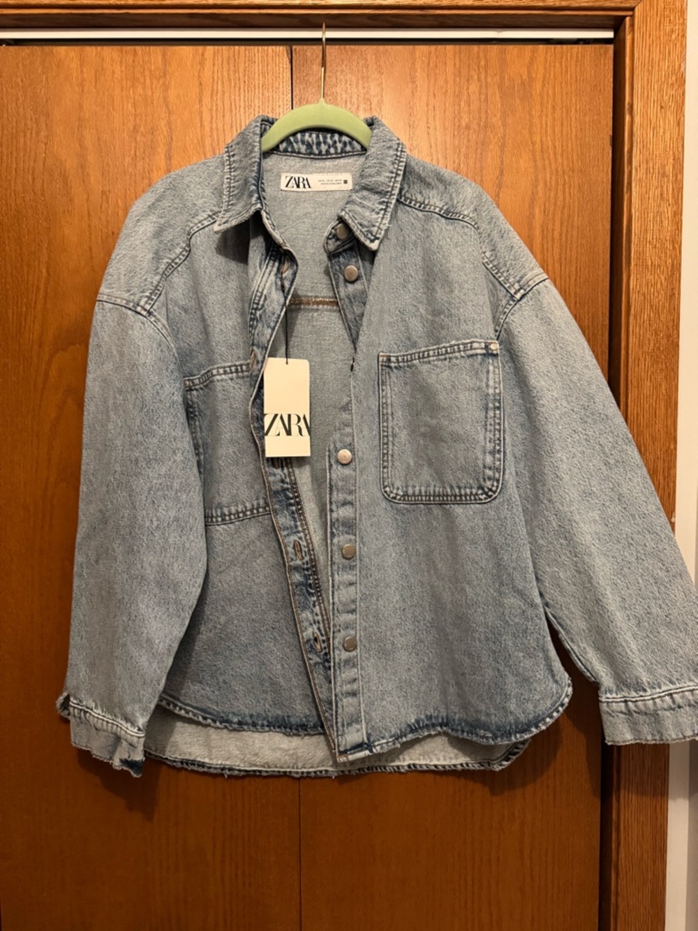 Zara Light Blue Denim Jacket - XL